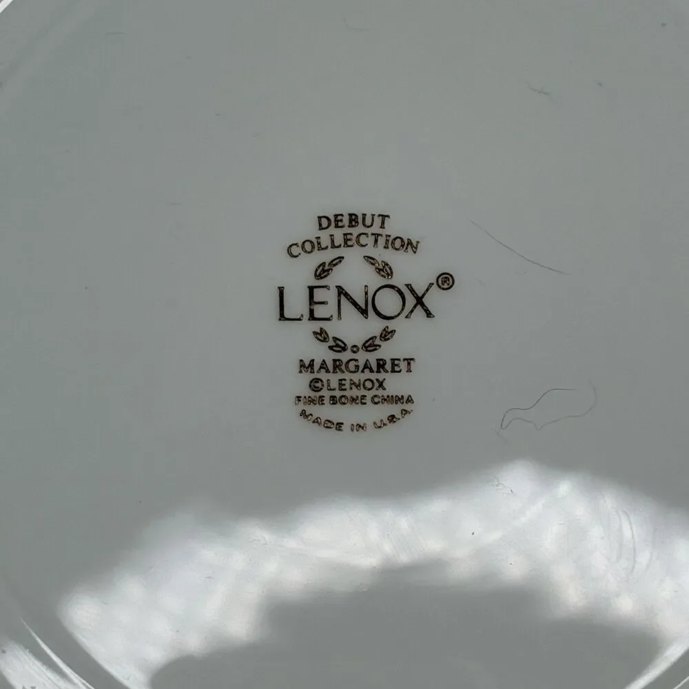 Lenox Debut Collection Margaret Bread Dessert Plates Bone China USA Set Of 4